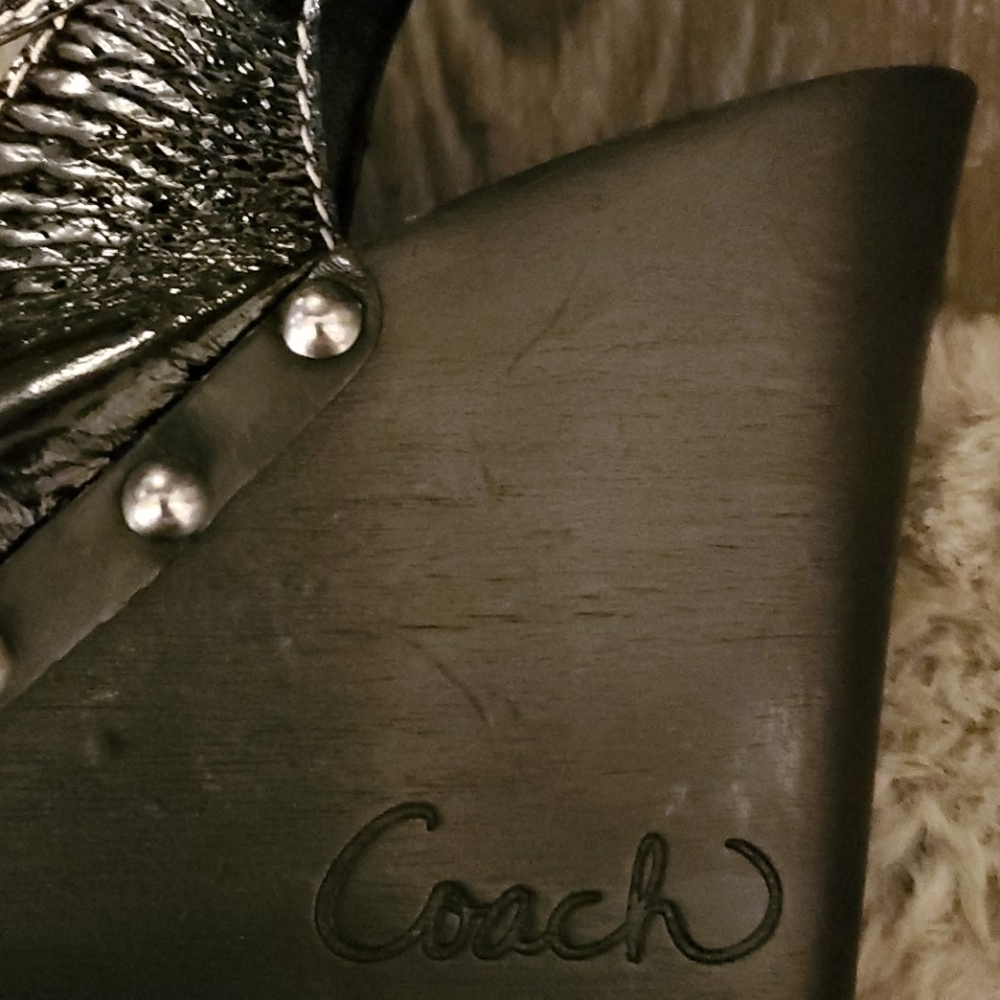 Coach black wedges - Picture 3 of 5